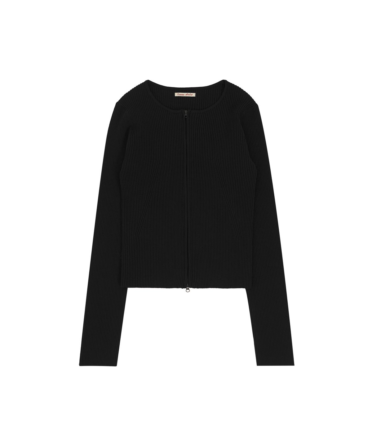 반원 아틀리에(VANONE ATELIER) KN4286 투웨이 클로저 니트_Black
