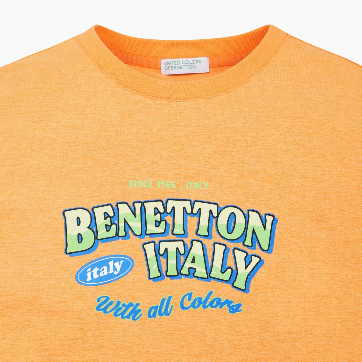 베네통키즈(BENETTONKIDS) 기능성 그래픽 티셔츠_QATS27631OR