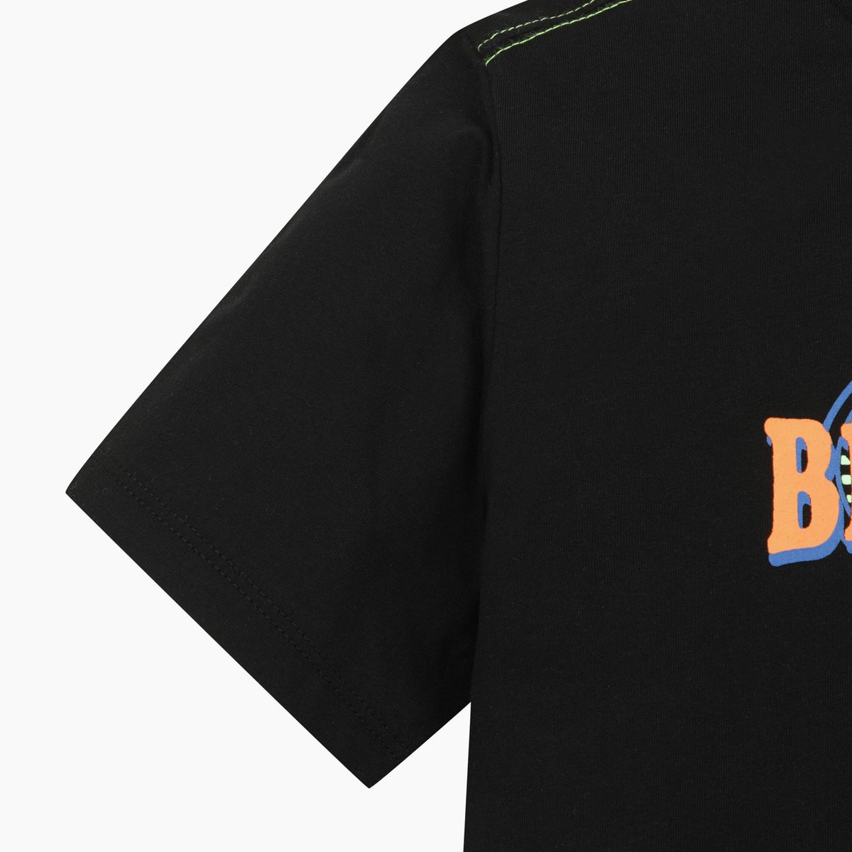 베네통키즈(BENETTONKIDS) 로고 플레이 티셔츠_QATS26631BK