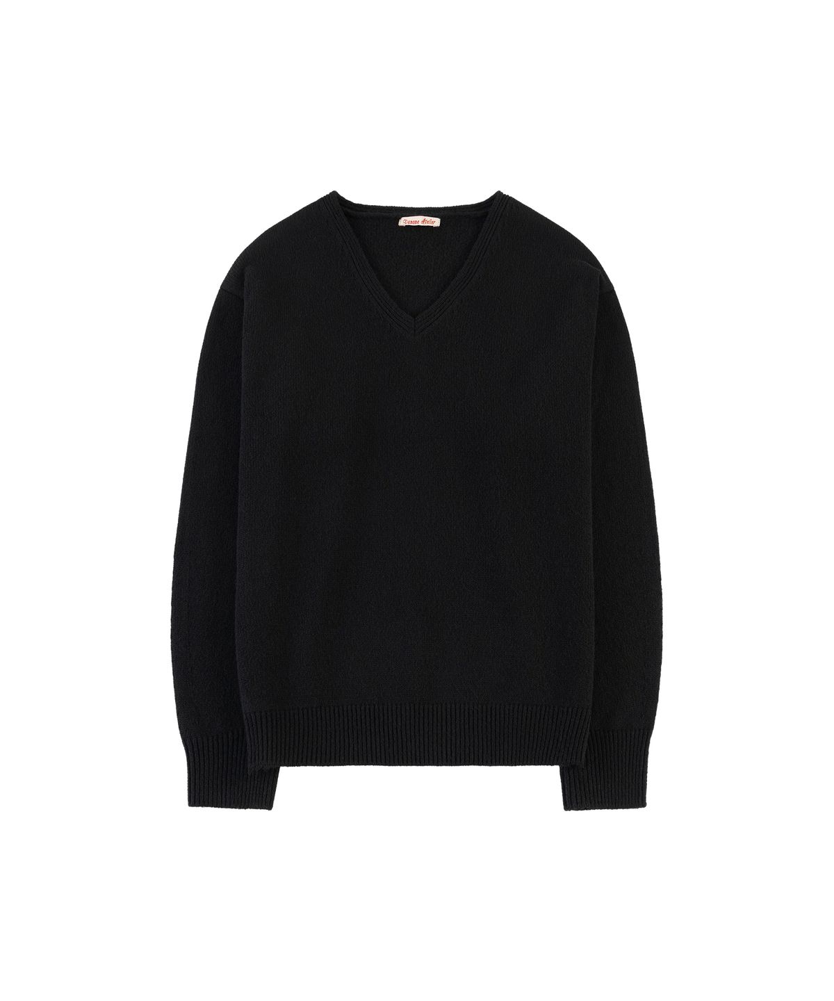 반원 아틀리에(VANONE ATELIER) KN4290 에센셜 브이넥 니트_Black