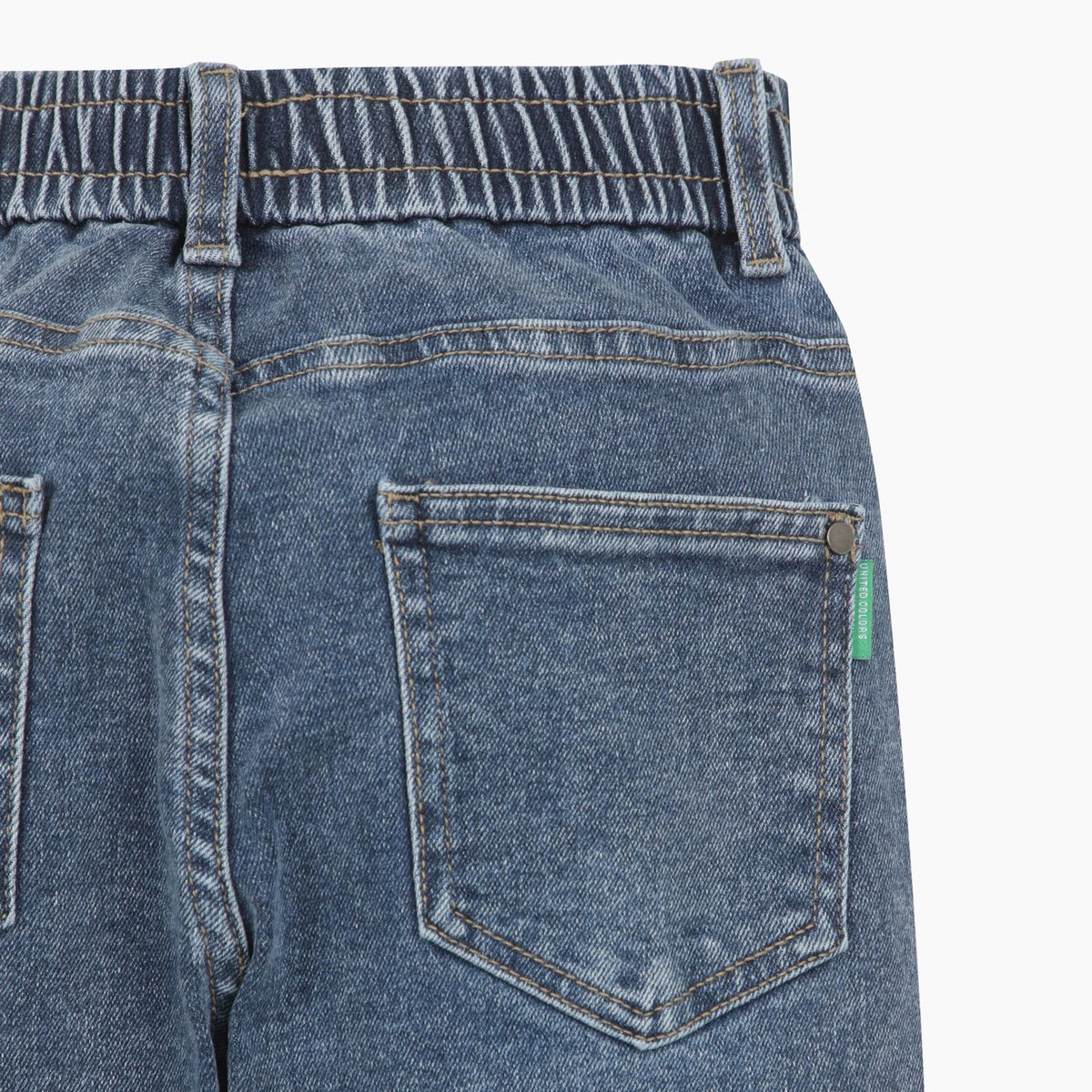 베네통키즈(BENETTONKIDS) 워싱 데님 팬츠_QADP12611NY
