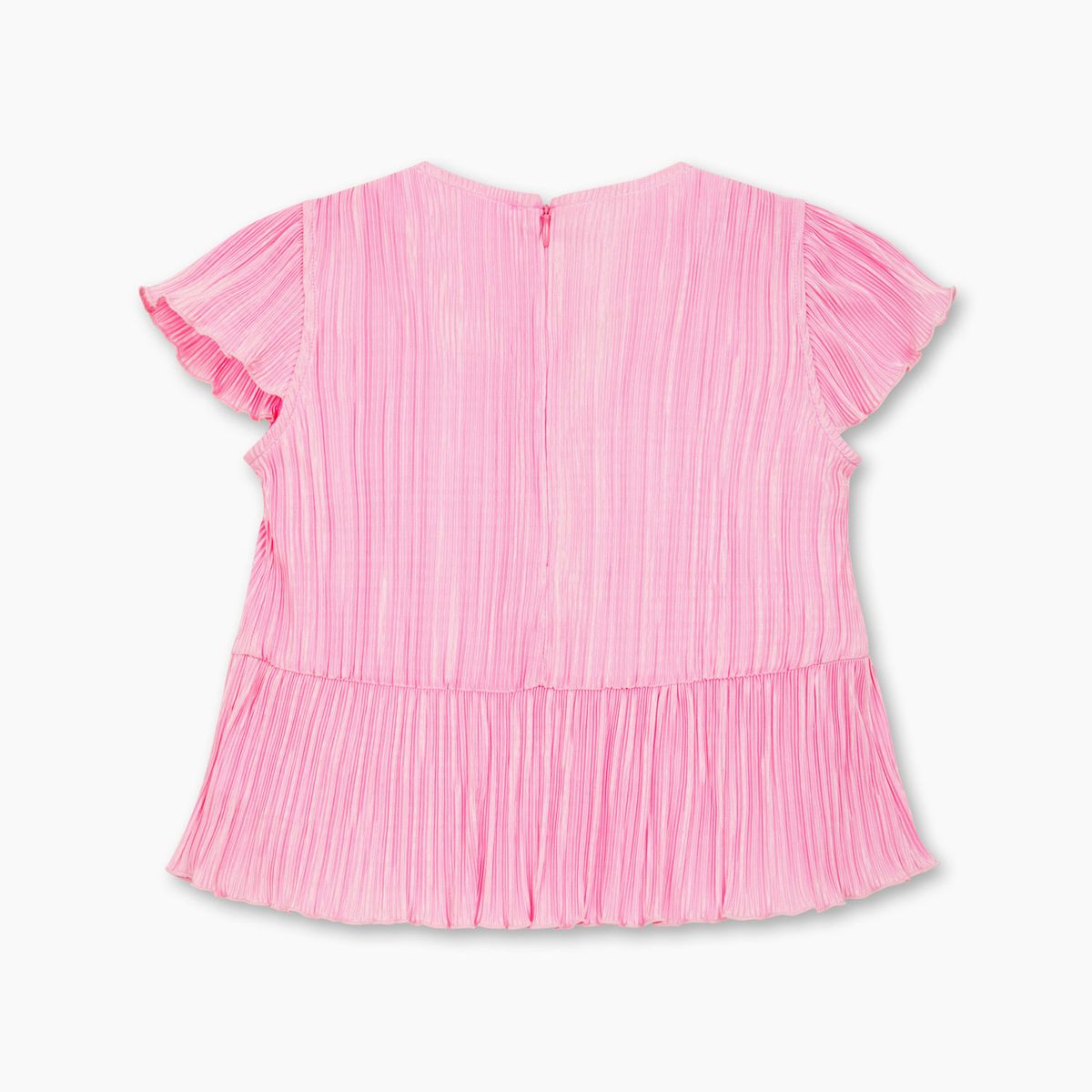 베네통키즈(BENETTONKIDS) 보드레 플레어 블라우스_QAWS04631PK