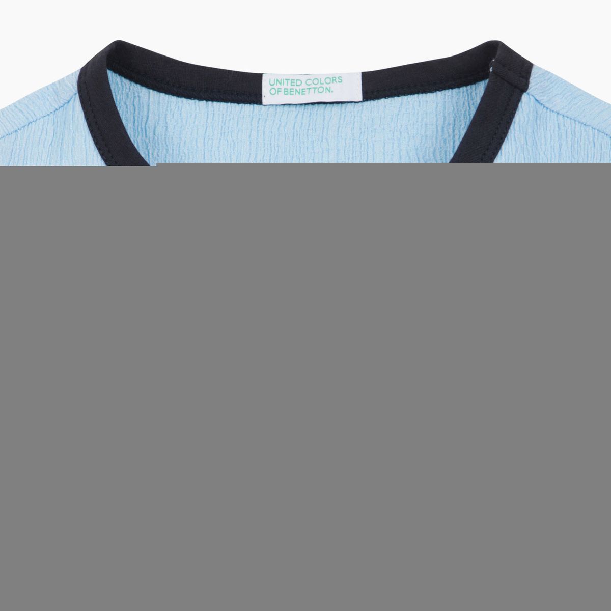 베네통키즈(BENETTONKIDS) 주름지 플레어 원피스_QAOP22631BL