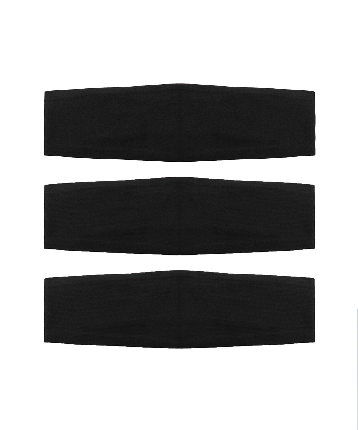 누아트 스튜디오(NUART STUDIO) [3pack] 논슬립 핏 스포츠 헤어밴드_블랙