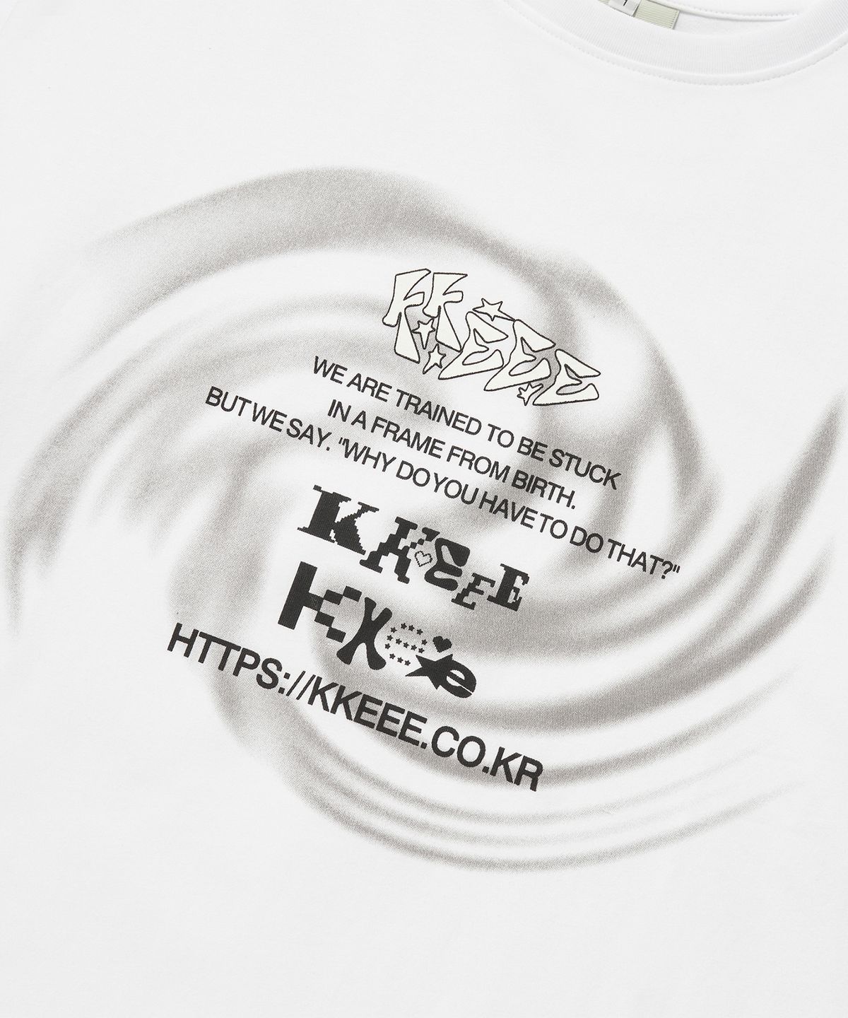 케이케이이이이(KKEEE) 로고 서클 오버핏 반팔티(2color)