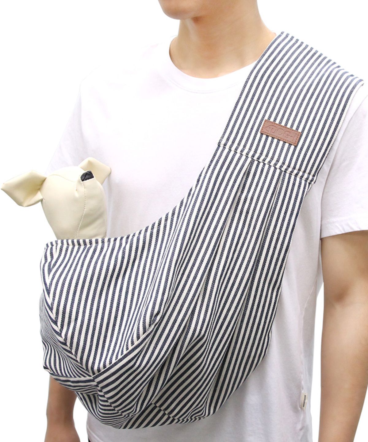 도그아이(DOGI) 강아지 이동가방 데님 양면슬링백