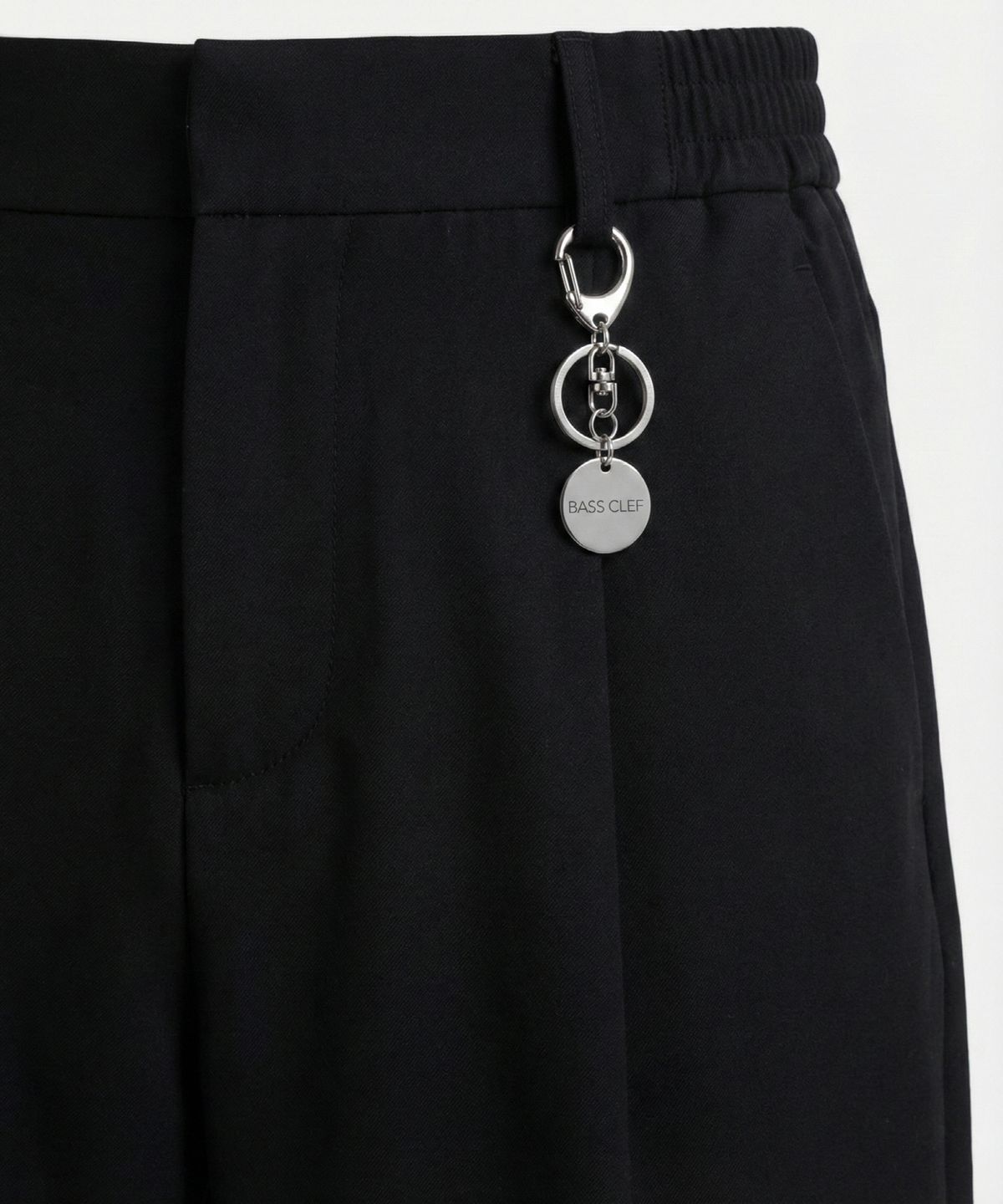 베이스클레프(BASSCLEF) 바지 키링 코인 펜던트 써지컬스틸 COIN KEY RING