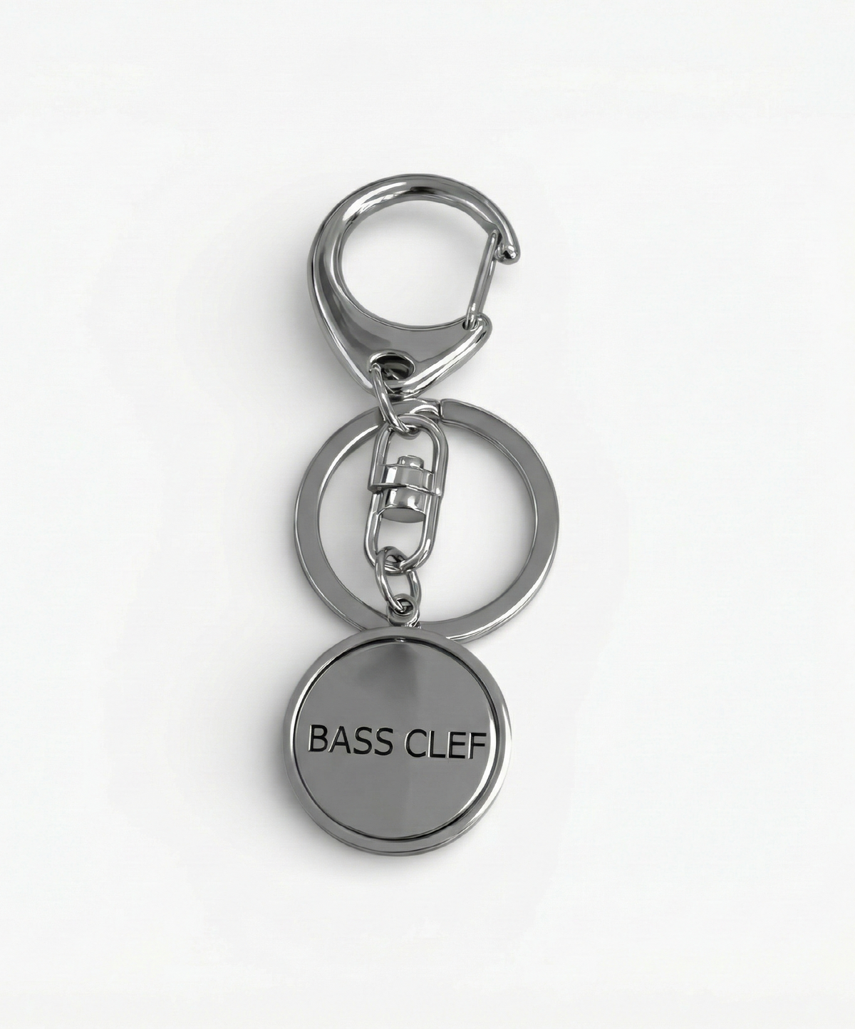 베이스클레프(BASSCLEF) 가방 키링 써지컬스틸 바지체인 SPIN PENDANT RING