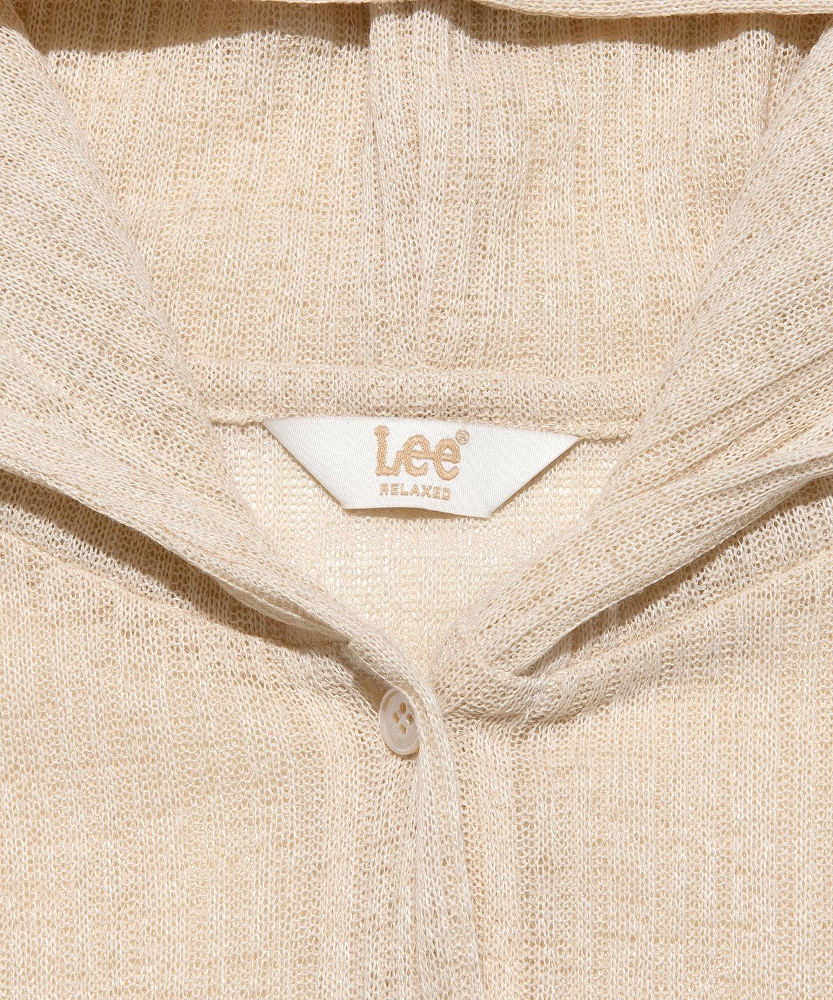 리(LEE) 우먼 후드 긴팔 티셔츠 베이지
