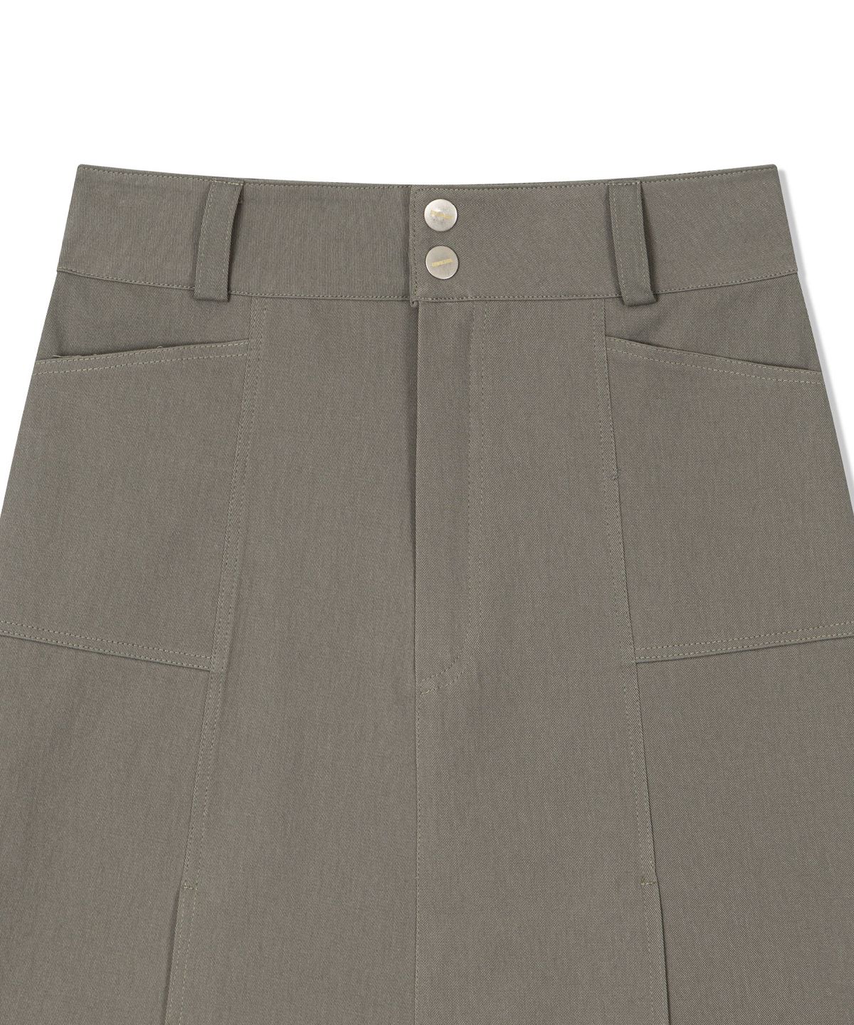 구월십일(GUWOLSIBIL) WASHING COTTON TWILL SKIRT KHAKI