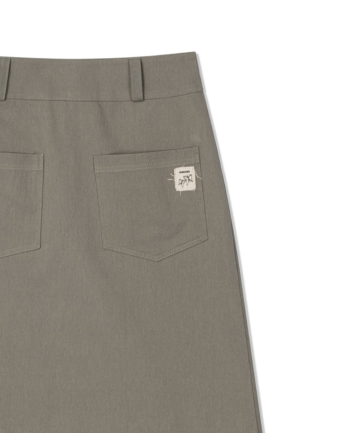 구월십일(GUWOLSIBIL) WASHING COTTON TWILL SKIRT KHAKI