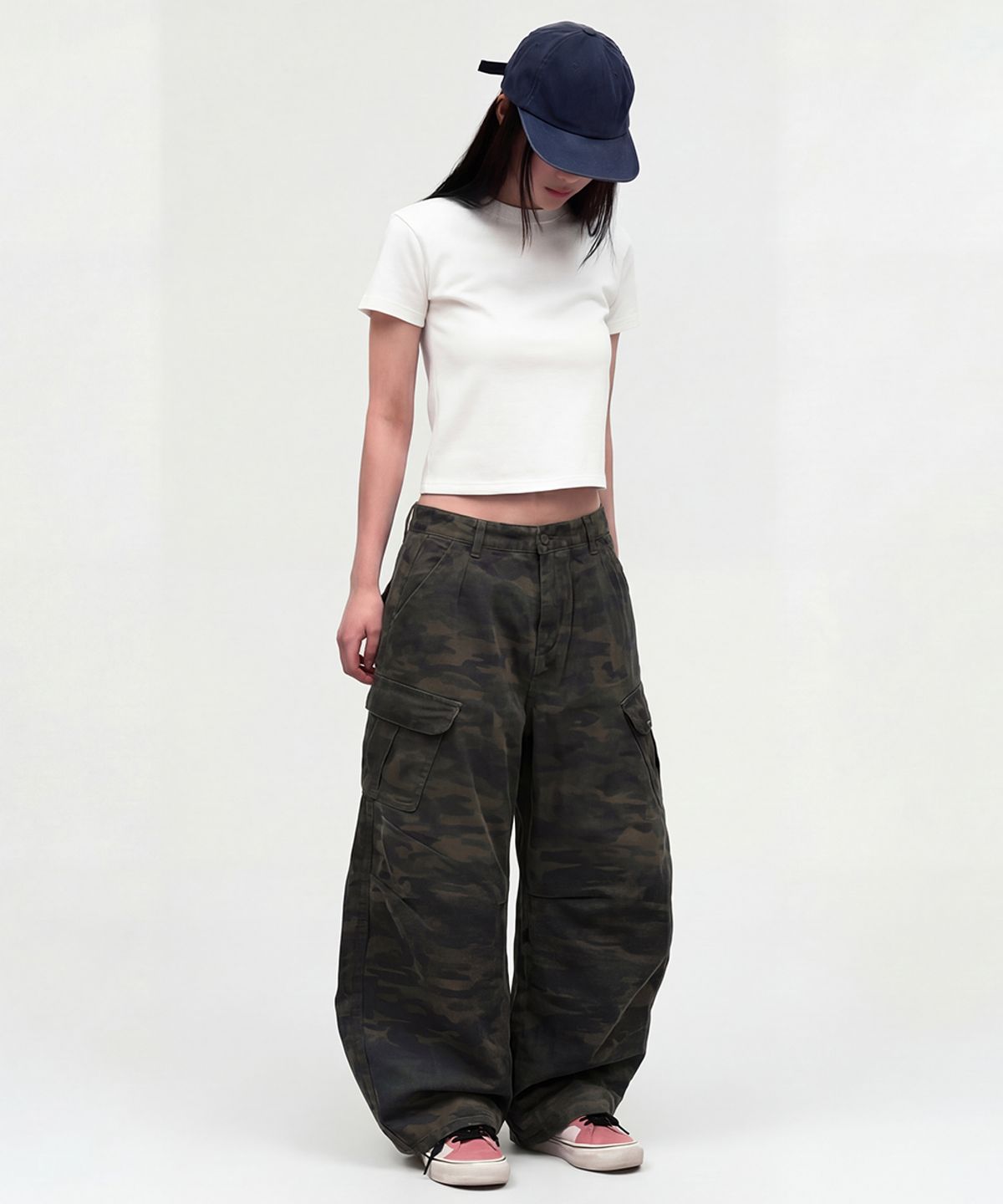아티스트웨어(ARTISTWEAR) [ATW] 딥포레스트 카모 와이드팬츠