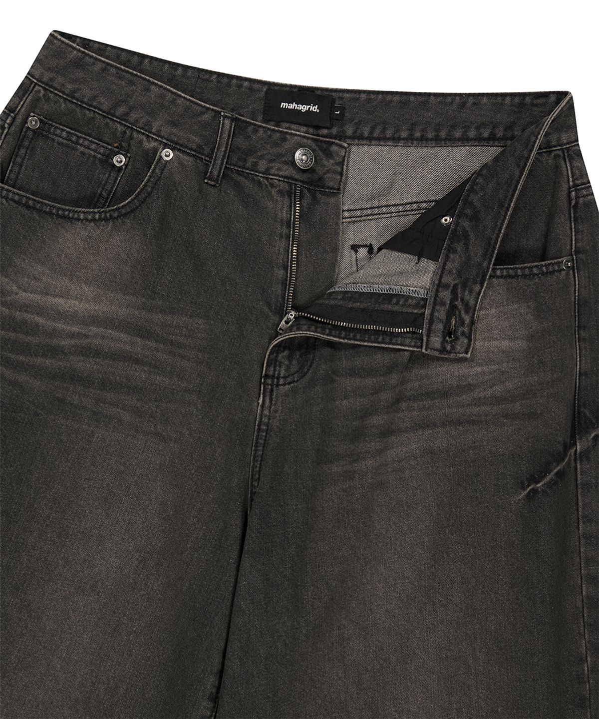 마하그리드(MAHAGRID) BERMUDA DOMINGO DENIM SHORT BLACK(MG2GMMD112A)