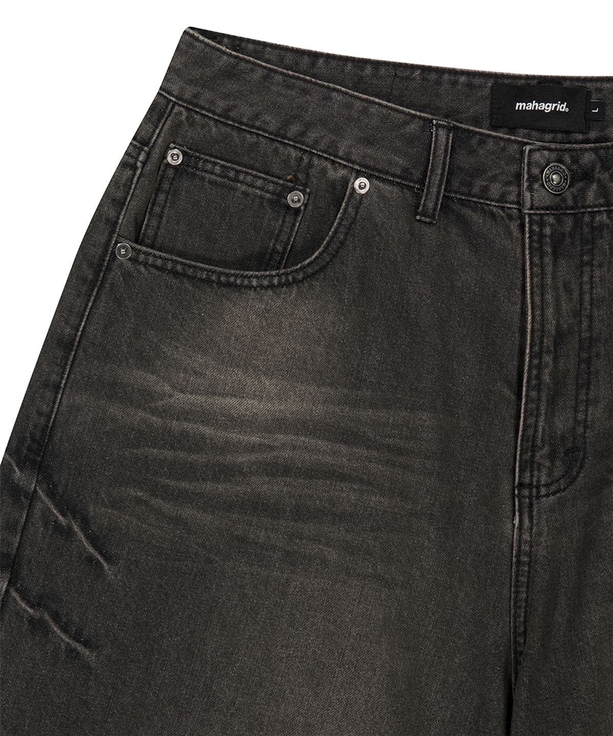 마하그리드(MAHAGRID) BERMUDA DOMINGO DENIM SHORT BLACK(MG2GMMD112A)