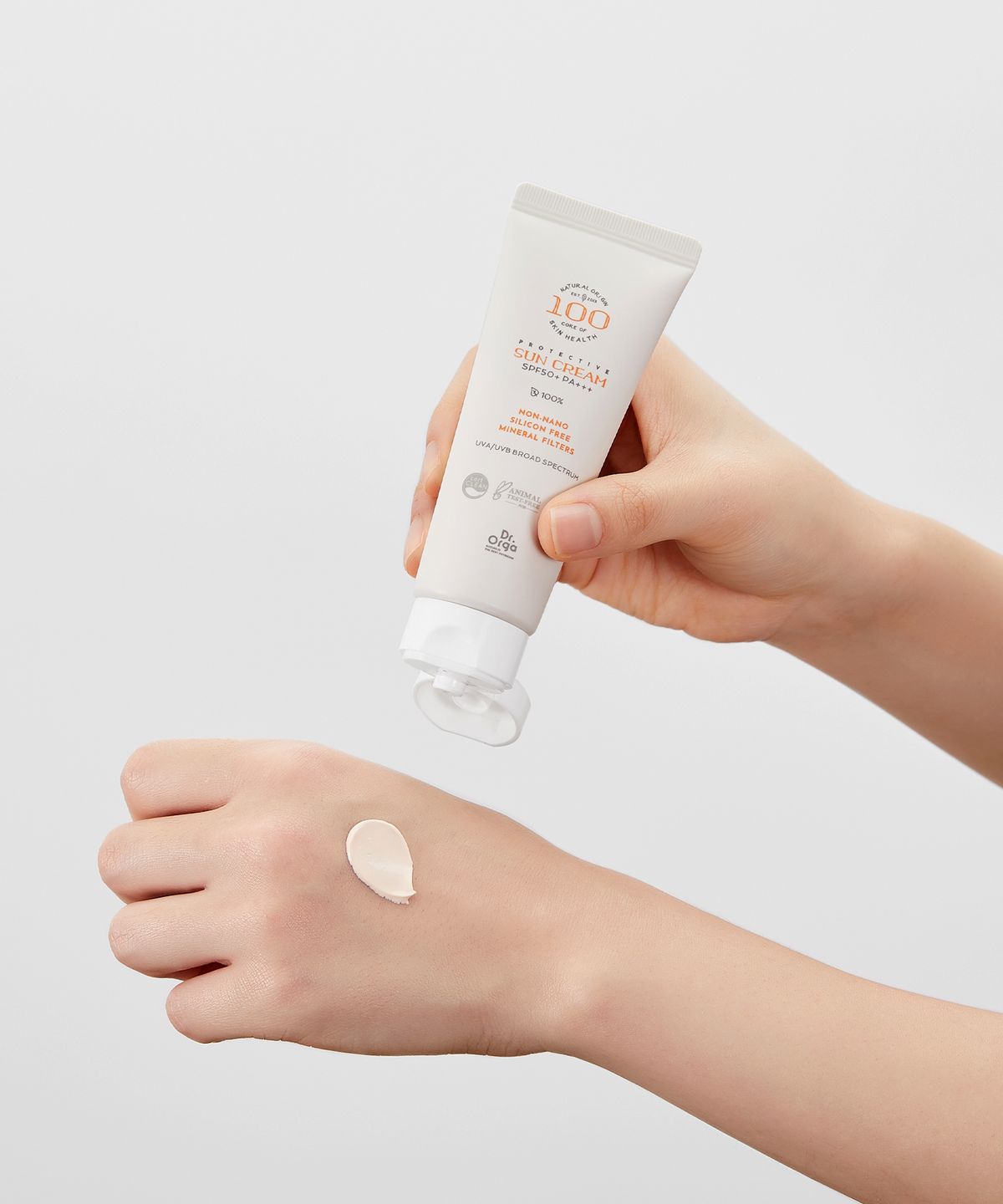 닥터올가(DR.ORGA) 100 무기자차 선크림 SPF50+/PA+++ 50ml+