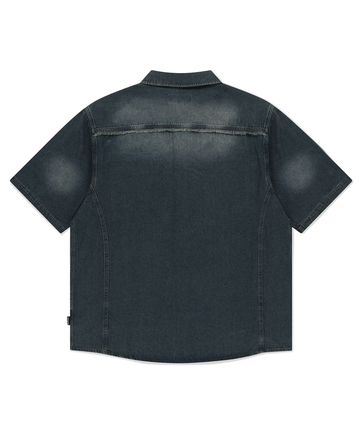 마하그리드(MAHAGRID) DENIM HALF SHIRT BLUE(MG2FMMW345A)