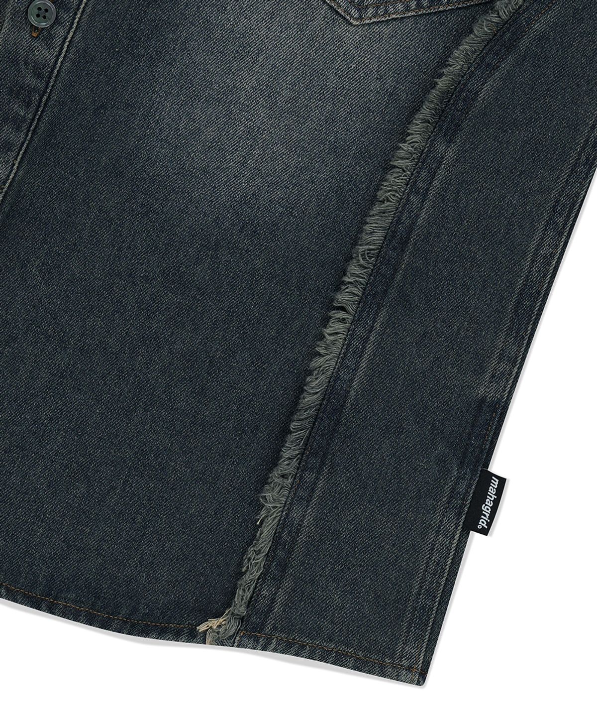 마하그리드(MAHAGRID) DENIM HALF SHIRT BLUE(MG2FMMW345A)