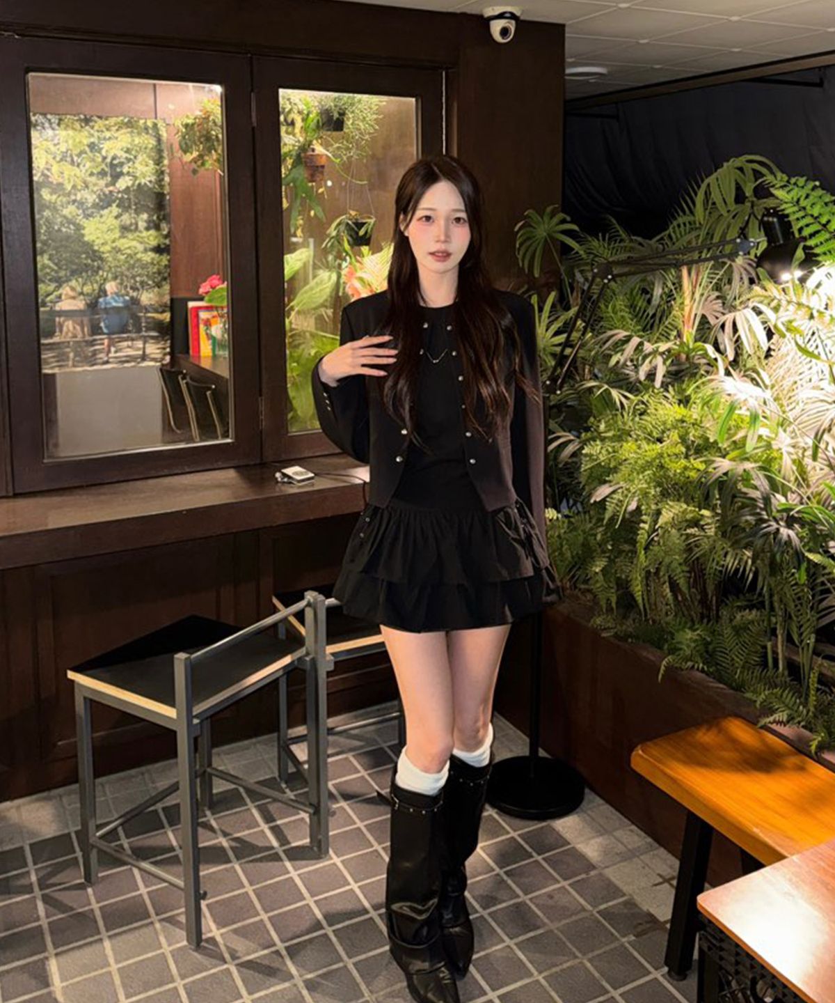 미쏘(MIXXO) 프릴 레이어드 원피스_MIWOWG309C