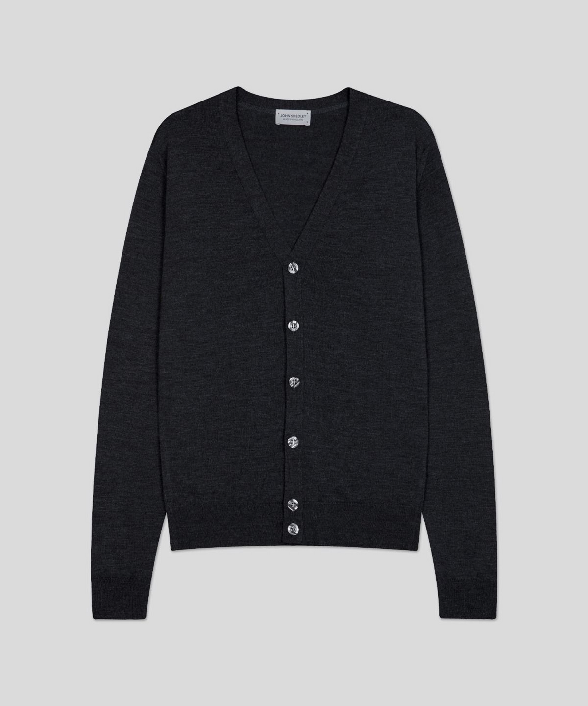 존 스메들리(JOHN SMEDLEY) BURLEY Merino Wool V-Neck Cardigan Knit Classic 6 Colors