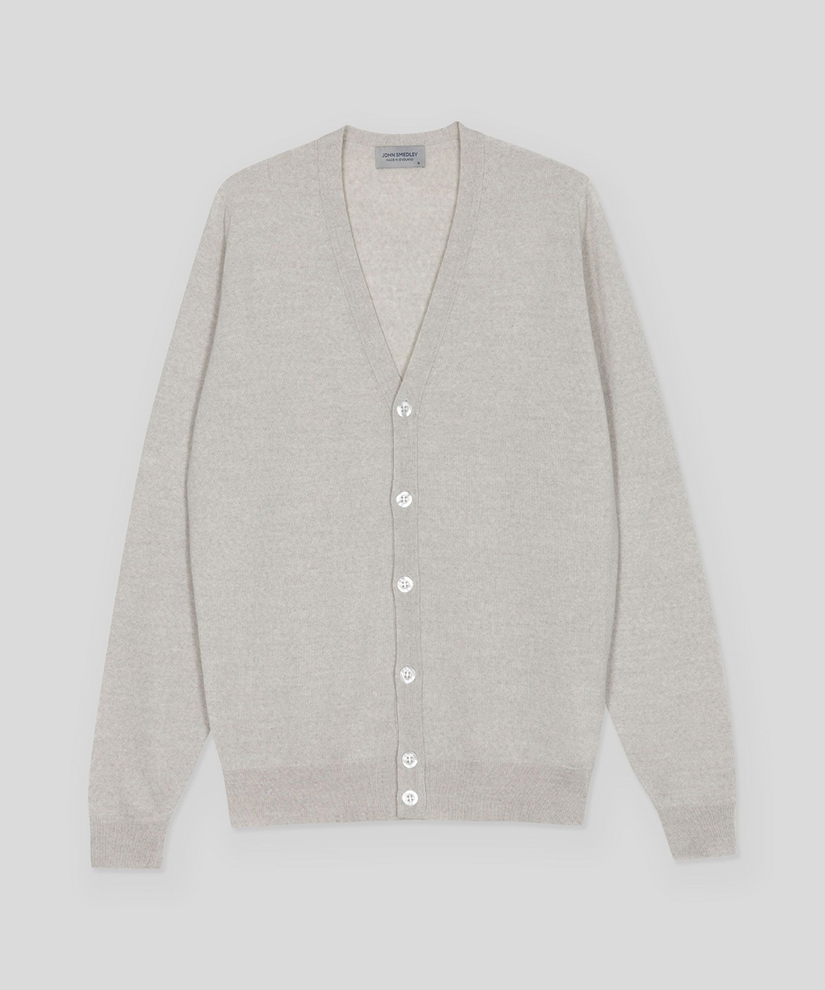 존 스메들리(JOHN SMEDLEY) BURLEY Merino Wool V-Neck Cardigan Knit Classic 6 Colors