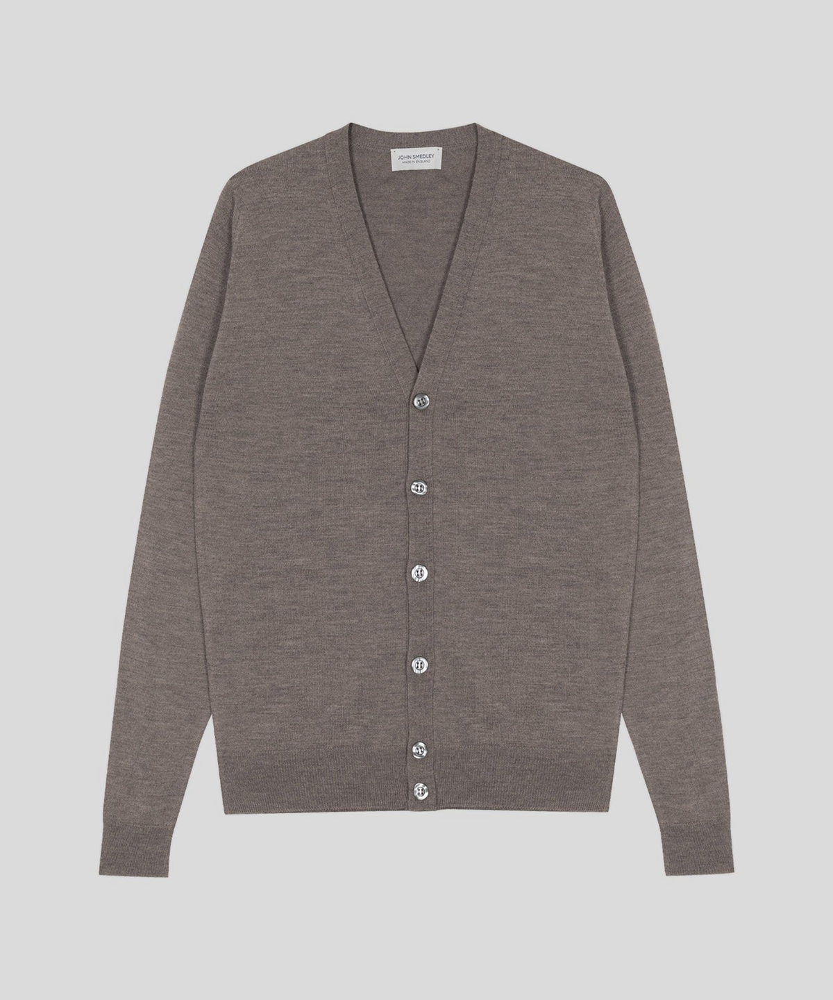 존 스메들리(JOHN SMEDLEY) BURLEY Merino Wool V-Neck Cardigan Knit Classic 6 Colors