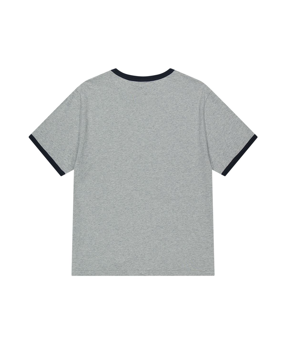 마하그리드(MAHAGRID) FLAG APPLIQUE RINGER TEE GREY(MG2GMMT514A)