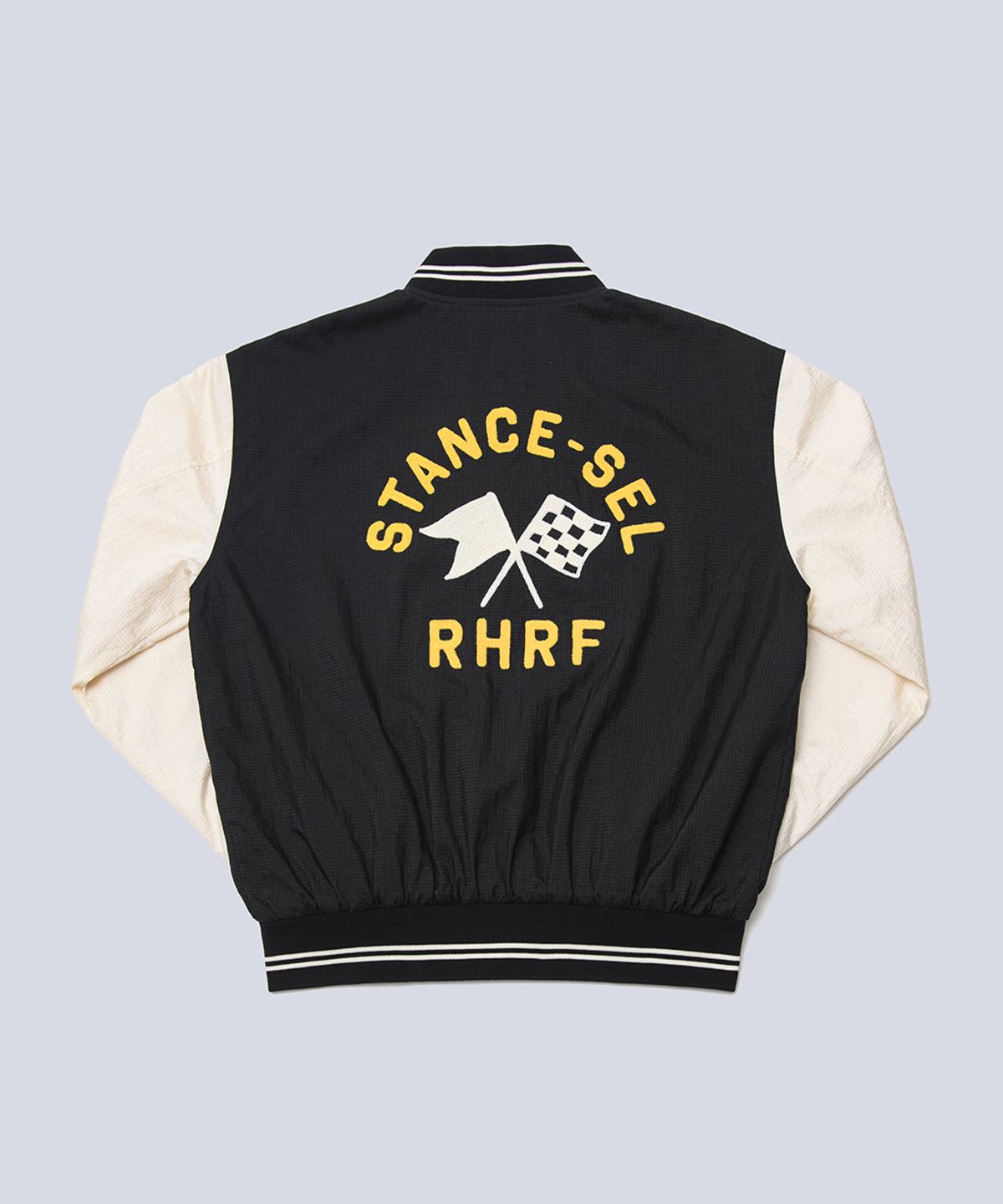 스텐스 서울(STANCE SEOUL) LIGHT BASEBALL JUMPER (BLACK & IVORY)