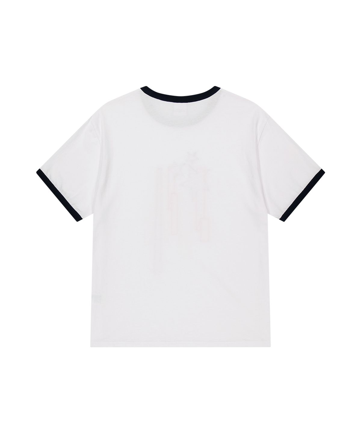마하그리드(MAHAGRID) FLAG APPLIQUE RINGER TEE WHITE(MG2GMMT514A)