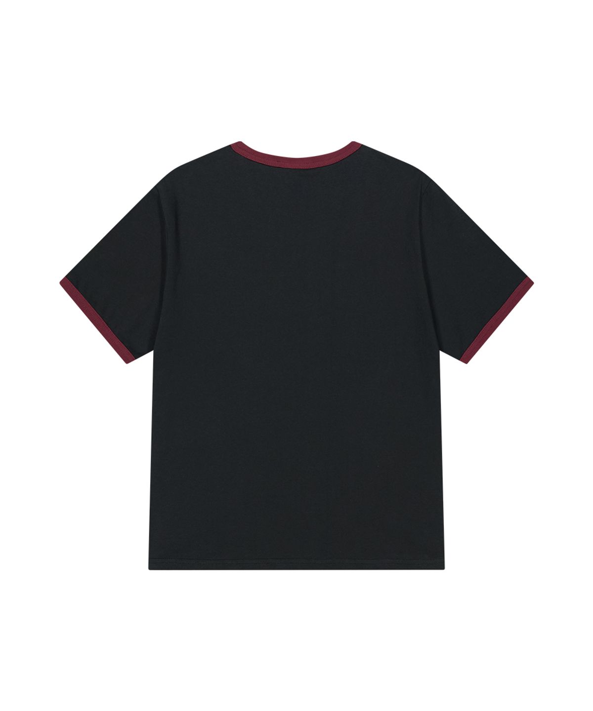 마하그리드(MAHAGRID) FLAG APPLIQUE RINGER TEE CHARCOAL(MG2GMMT514A)