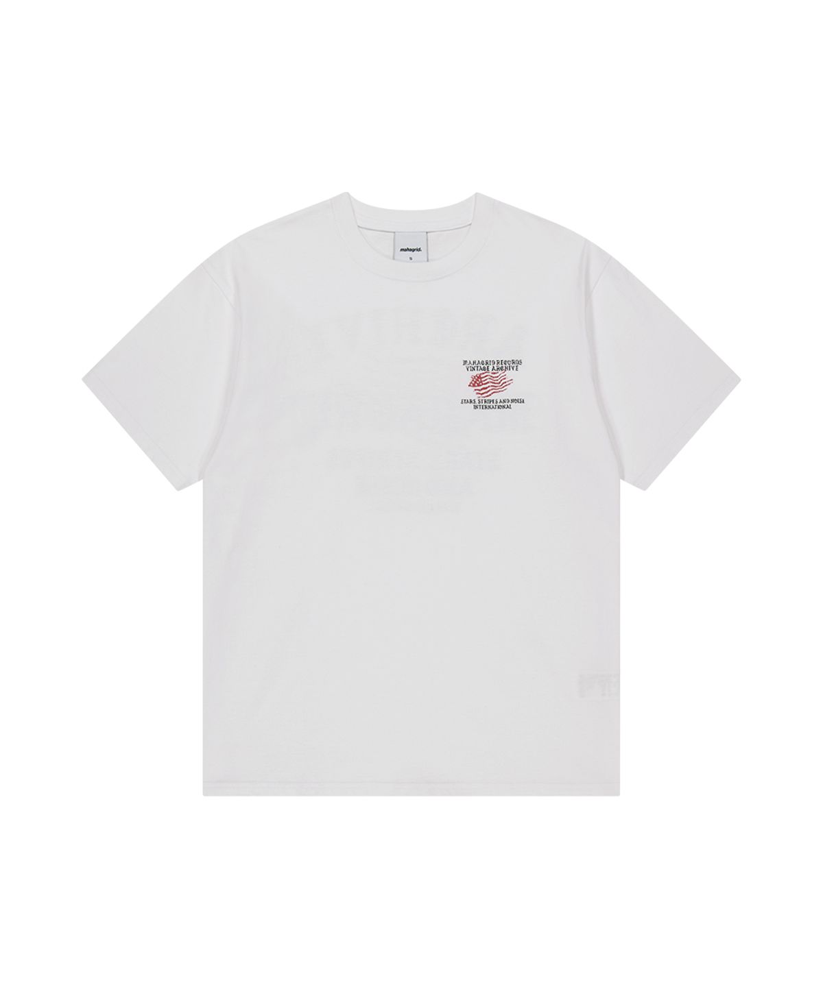 마하그리드(MAHAGRID) FLAG ARCHIVE TEE WHITE(MG2GMMT526A)