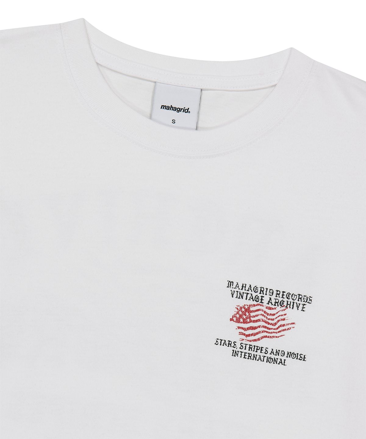 마하그리드(MAHAGRID) FLAG ARCHIVE TEE WHITE(MG2GMMT526A)