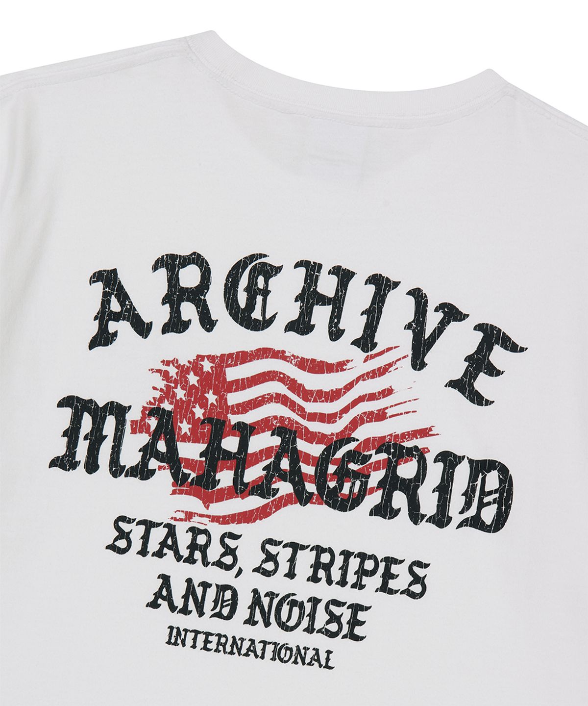 마하그리드(MAHAGRID) FLAG ARCHIVE TEE WHITE(MG2GMMT526A)