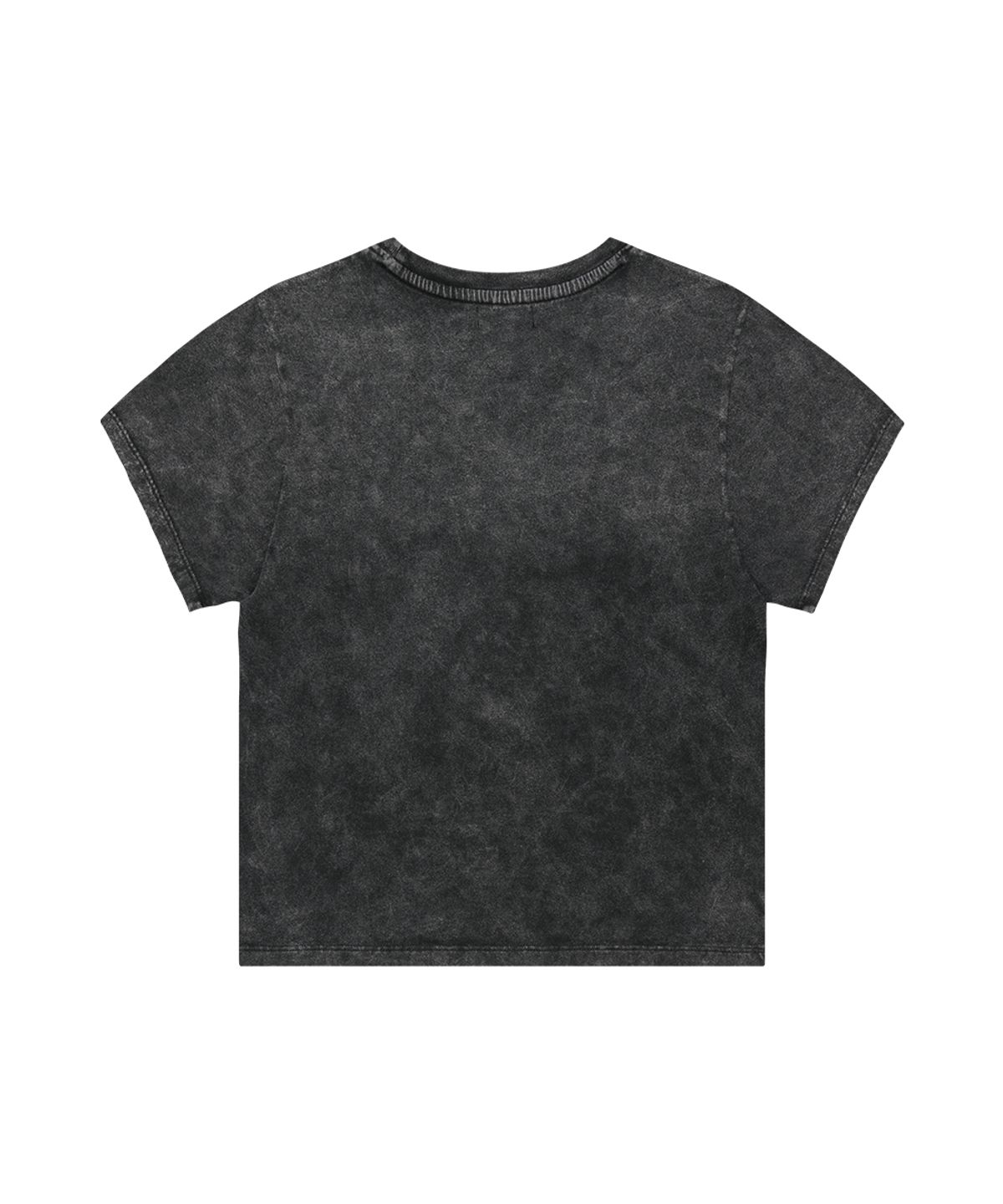 마하그리드(MAHAGRID) WASHED FLAG CROP TEE BLACK(MG2GMFT541A)