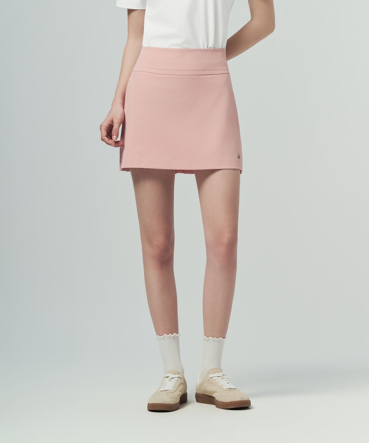 세르지오 타키니(SERGIO TACCHINI) W 타키니 플라잉 백플리츠 스커트 (Pink)