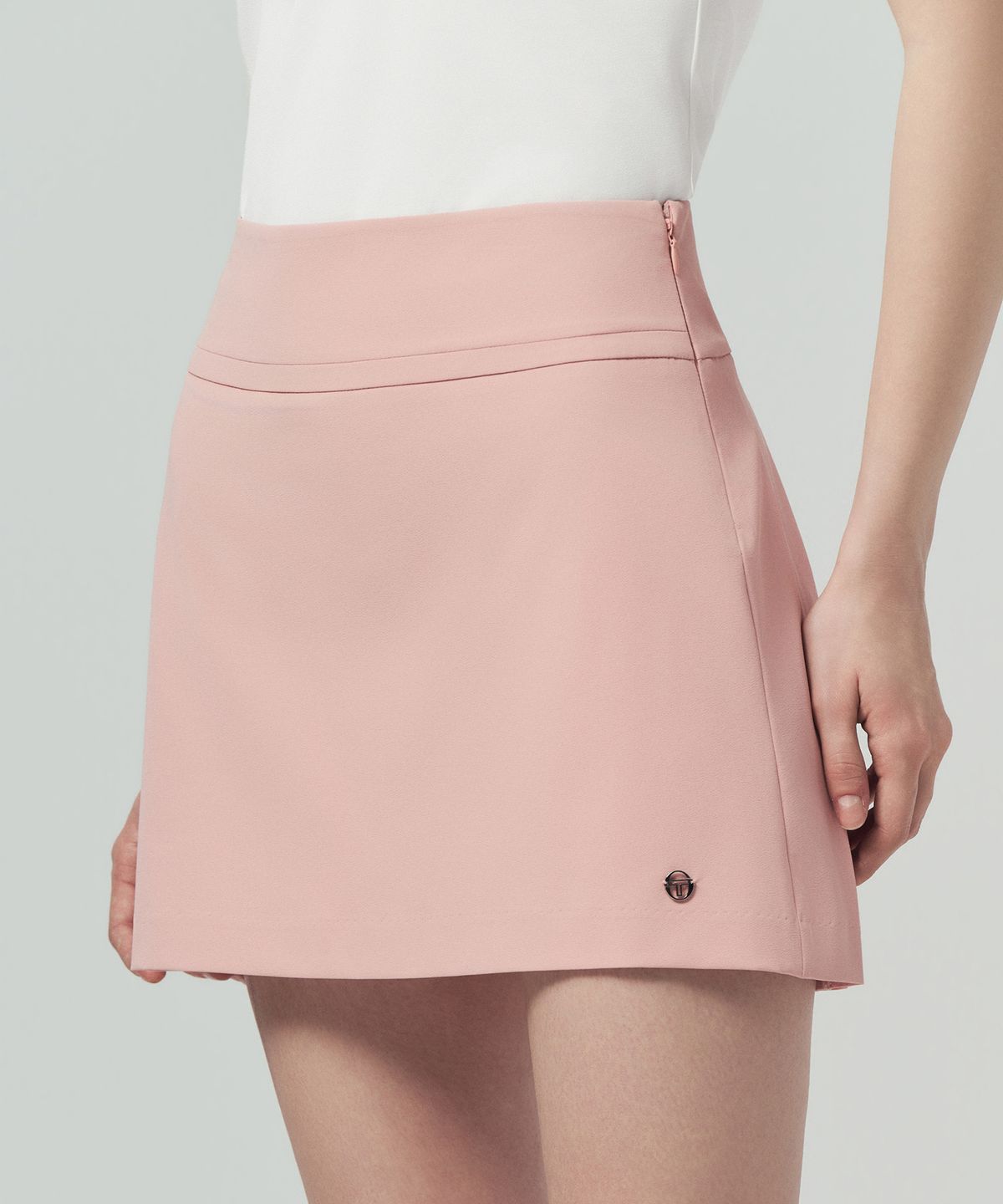 세르지오 타키니(SERGIO TACCHINI) W 타키니 플라잉 백플리츠 스커트 (Pink)