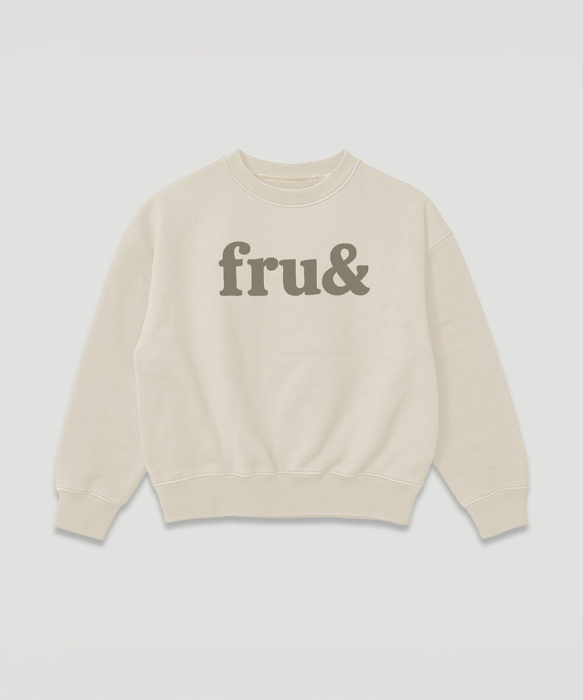 프루앤(FRUAND) 프루잇 로고 스웨트셔츠_오트밀