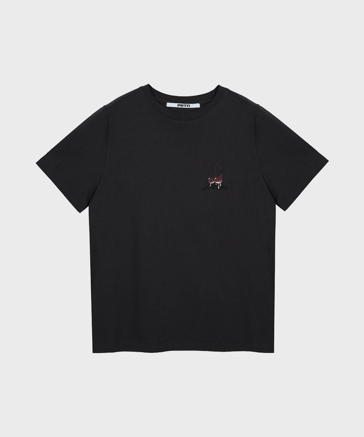 포르테나(PORTERNA) CHERRY GRAPHIC SHORT SLEEVE T-SHIRT-4COLOR