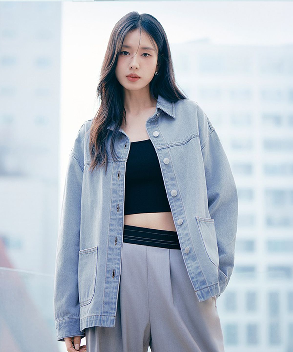 셀렙샵에디션(CELEBSHOP EDITION) [2종세트] 26SS 보이핏 데님 자켓