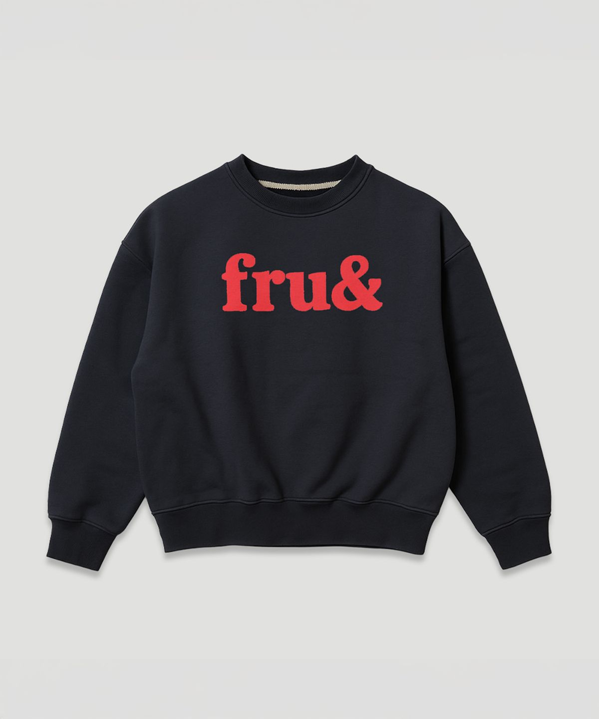 프루앤(FRUAND) 프루잇 로고 스웨트셔츠_블랙