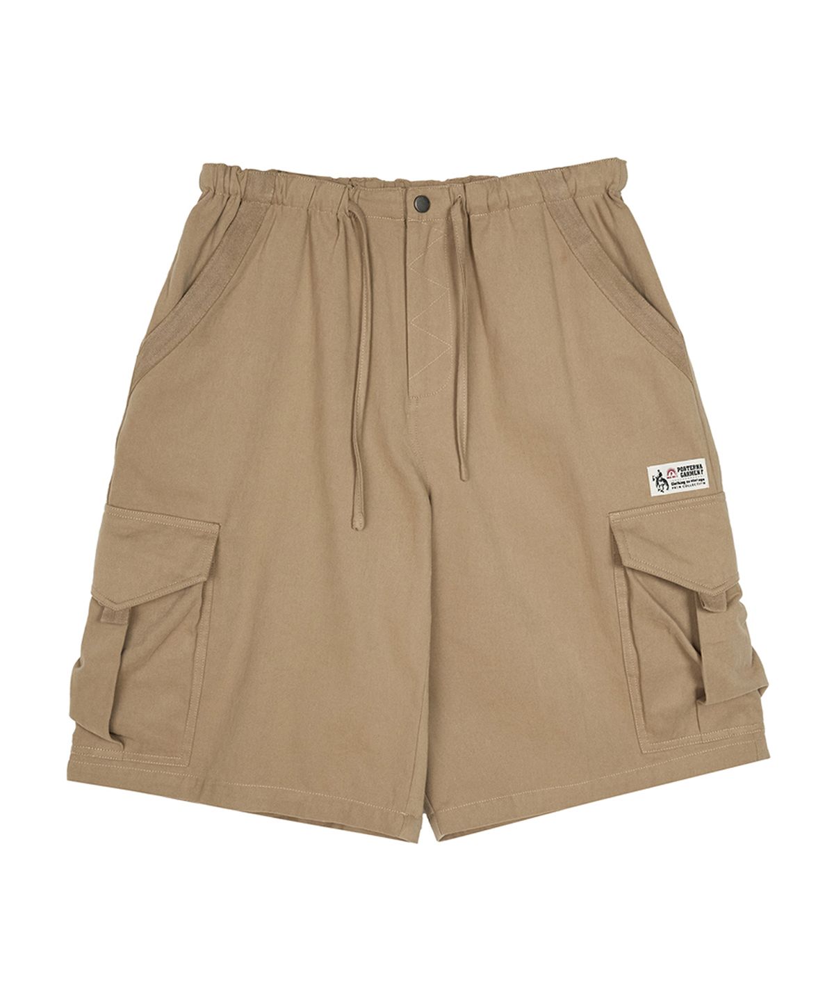 포르테나(PORTERNA) RELAXED CARGO BERMUDA SHORTS-2COLOR