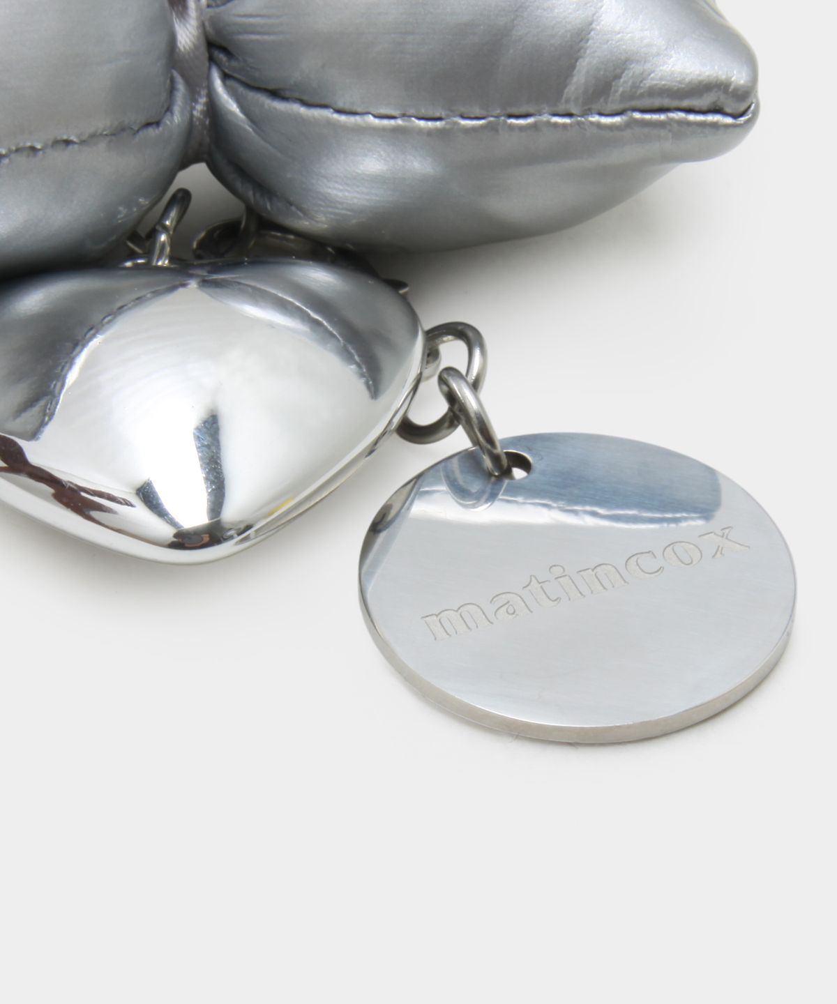 마틴콕스(MATINCOX) Padded Heart Keyring - Silver