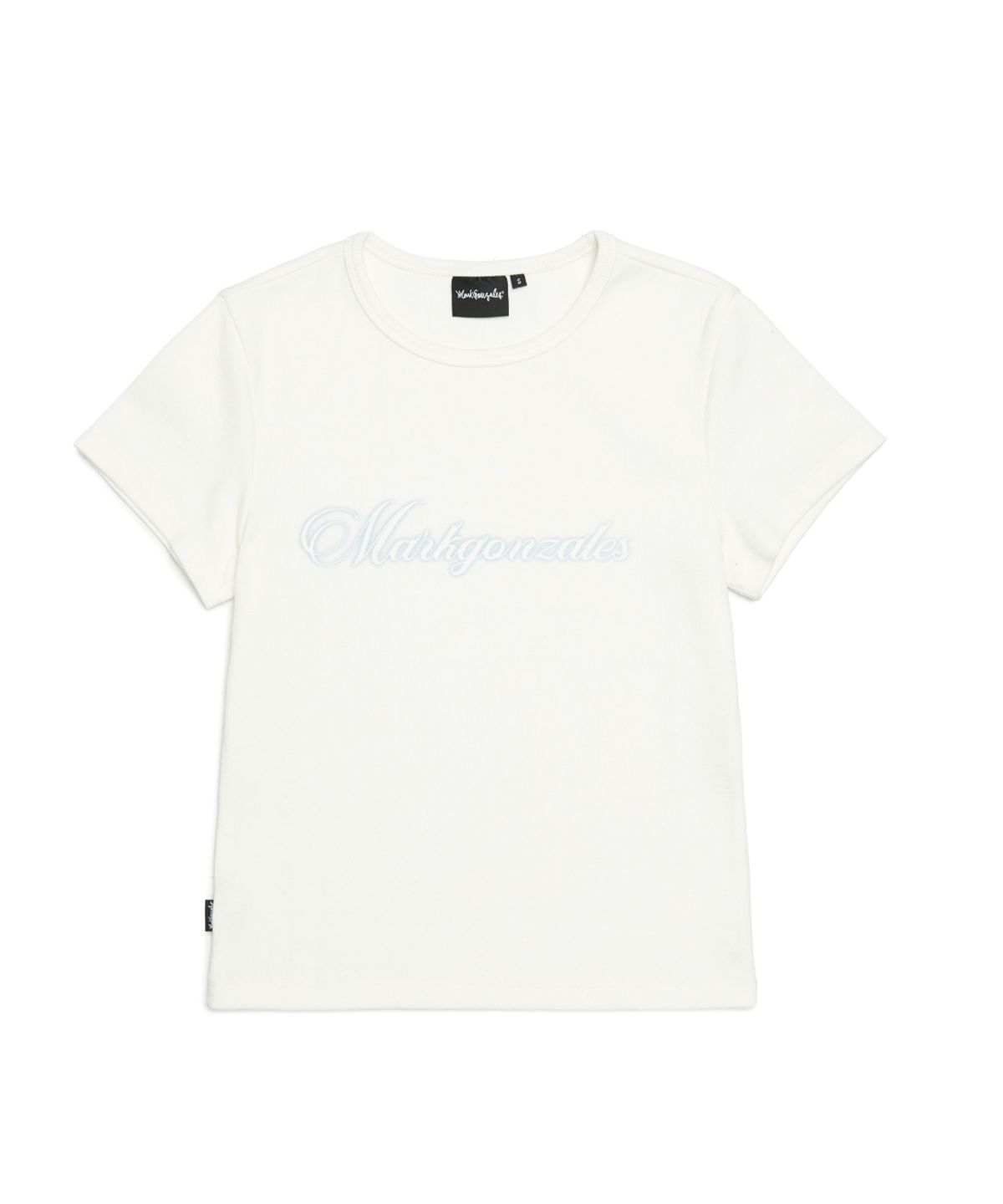 마크곤잘레스(MARK GONZALES) 우먼즈 MG 레터링 반팔 티셔츠 - WHITE