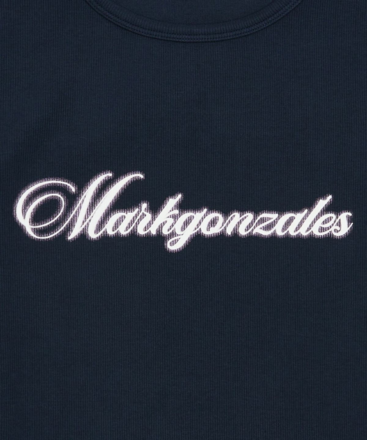 마크곤잘레스(MARK GONZALES) 우먼즈 MG 레터링 반팔 티셔츠 - NAVY