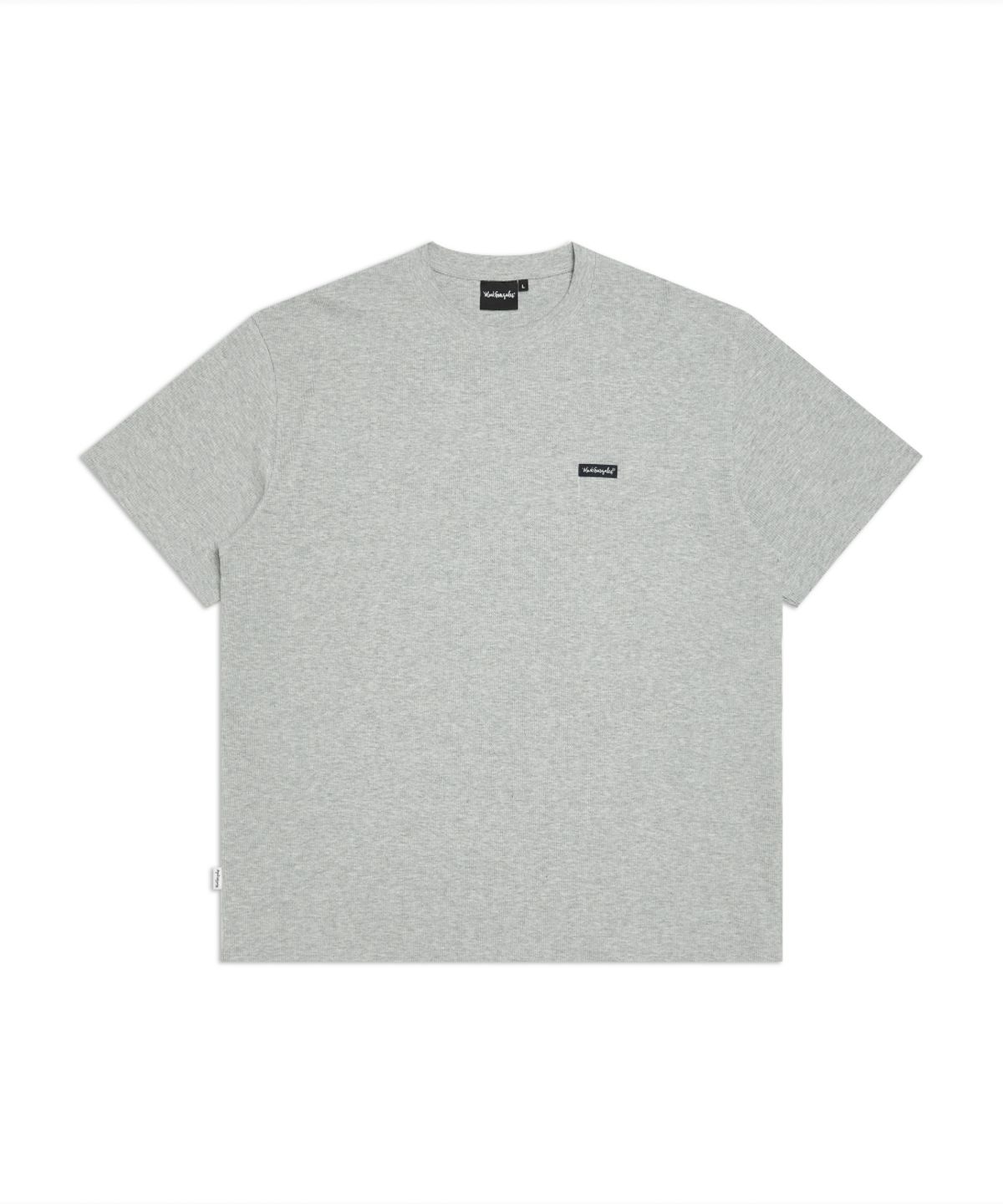 마크곤잘레스(MARK GONZALES) 스몰 박스 로고 와플 반팔 티셔츠 - M/GREY
