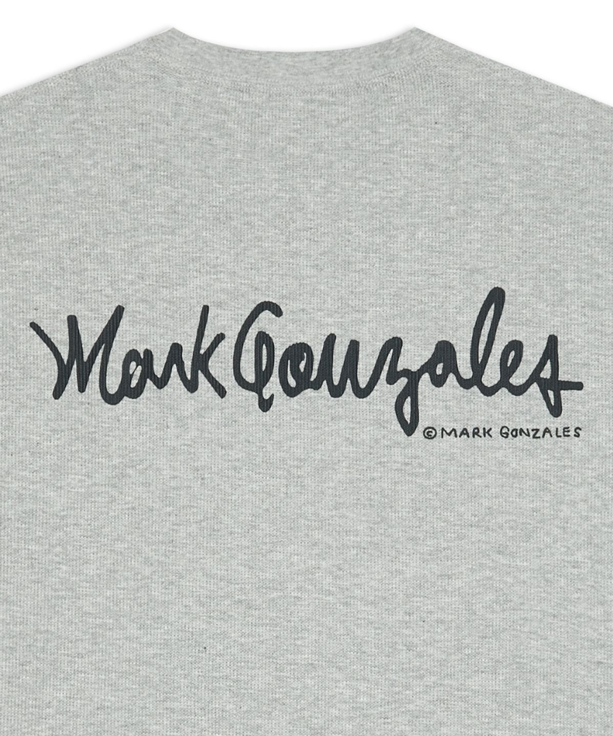 마크곤잘레스(MARK GONZALES) 스몰 박스 로고 와플 반팔 티셔츠 - M/GREY
