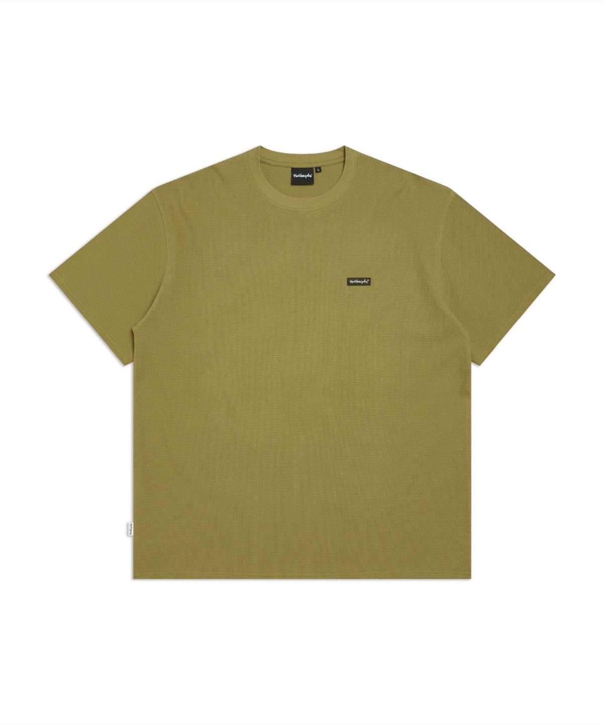 마크곤잘레스(MARK GONZALES) 스몰 박스 로고 와플 반팔 티셔츠 - KHAKI