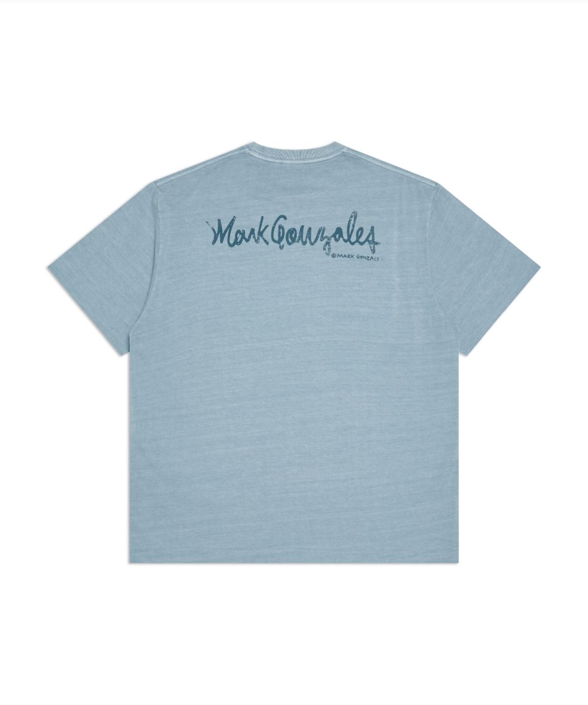 마크곤잘레스(MARK GONZALES) 포켓 피그먼트 반팔 티셔츠 - BLUE GREY