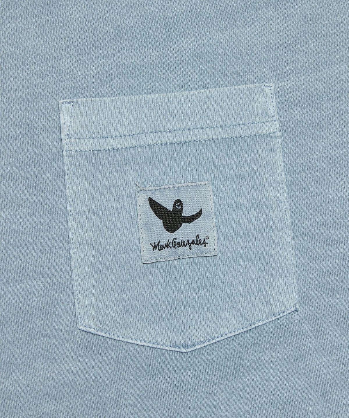 마크곤잘레스(MARK GONZALES) 포켓 피그먼트 반팔 티셔츠 - BLUE GREY