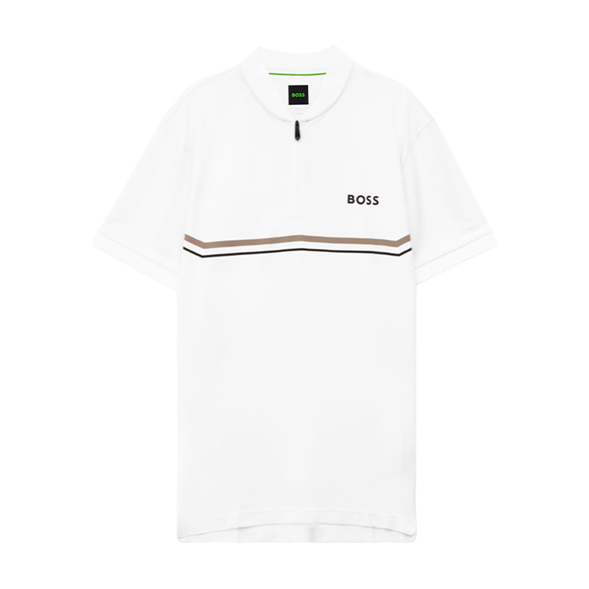 보스 스포츠(BOSS SPORTS) BOSS 지퍼 디테일 헨리넥 티셔츠(50554545100)