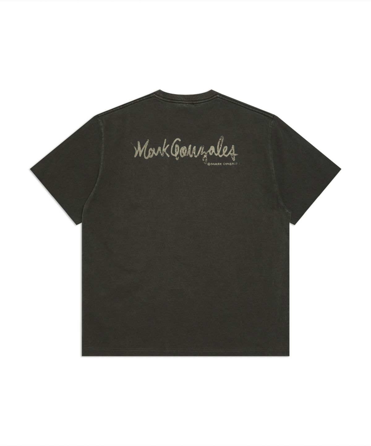 마크곤잘레스(MARK GONZALES) 포켓 피그먼트 반팔 티셔츠 - BLACK